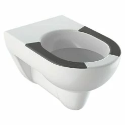 BAUHAUS Geberit Renova Nr. 1 Wand-WC Mit Spülrand, Ohne Spezialglasur, Spülform: Tief, WC Abgang: Waagerecht, Mit Sitzfläche