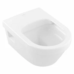 BAUHAUS Villeroy & Boch Architectura Wand-WC Spülrandlos, Mit Schmutzabweisender & Antibakterieller Glasur, Spülform: Tief, WC Abgang: Waagerecht, Weiß