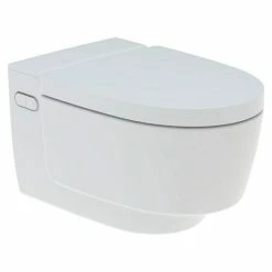 BAUHAUS Geberit Wand-Dusch-WC-Set AquaClean Mera Classic Spülrandlos, Mit Schmutzabweisender Glasur, Spülform: Tief, WC Abgang: Waagerecht, Weiß