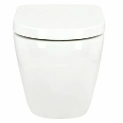 BAUHAUS Camargue Wand-WC-Set Plus 50 2.0 Spülrandlos, Ohne Spezialglasur, Spülform: Tief, WC Abgang: Waagerecht, Weiß -Bauhaus Geschäft 12 3724