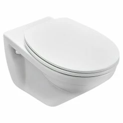 BAUHAUS Villeroy & Boch Wand-WC Omnia Pro Mit Spülrand, Mit Schmutzabweisender Glasur, Spülform: Tief, WC Abgang: Waagerecht, Weiß