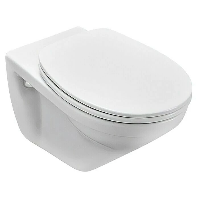 BAUHAUS Villeroy & Boch Wand-WC Omnia Pro Mit Spülrand, Mit Schmutzabweisender Glasur, Spülform: Tief, WC Abgang: Waagerecht, Weiß 3 BAUHAUS Villeroy & Boch Wand-WC Omnia Pro Mit Spülrand, Mit Schmutzabweisender Glasur, Spülform: Tief, WC Abgang: Waagerecht, Weiß