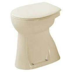 BAUHAUS Duravit Duraplus Stand-WC Sudan Mit Spülrand, Ohne Spezialglasur, Spülform: Flach, WC Abgang: Senkrecht, Pergamon