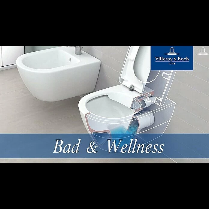 BAUHAUS Villeroy & Boch Subway 2.0 Wand-WC Spülrandlos, Mit Schmutzabweisender Glasur, Spülform: Tief, WC Abgang: Waagerecht, Pergamon 5 BAUHAUS Villeroy & Boch Subway 2.0 Wand-WC Spülrandlos, Mit Schmutzabweisender Glasur, Spülform: Tief, WC Abgang: Waagerecht, Pergamon – Bild 3