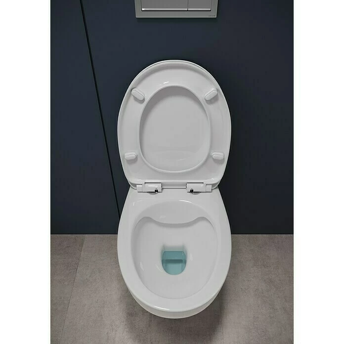 BAUHAUS Cersanit Cersania Wand-WC-Set Mit Spülrand, Ohne Spezialglasur, Spülform: Tief, WC Abgang: Waagerecht, Weiß 5 BAUHAUS Cersanit Cersania Wand-WC-Set Mit Spülrand, Ohne Spezialglasur, Spülform: Tief, WC Abgang: Waagerecht, Weiß – Bild 3