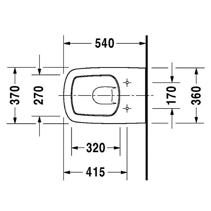 BAUHAUS Duravit DuraStyle Wand-WC Typ 2 Spülrandlos, Mit Schmutzabweisender Glasur, Spülform: Tief, WC Abgang: Waagerecht, Weiß 4 BAUHAUS Duravit DuraStyle Wand-WC Typ 2 Spülrandlos, Mit Schmutzabweisender Glasur, Spülform: Tief, WC Abgang: Waagerecht, Weiß – Bild 2