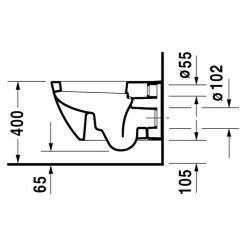 BAUHAUS Duravit Happy D.2 Wand-WC Mit Spülrand, Ohne Spezialglasur, Spülform: Tief, WC Abgang: Waagerecht, Weiß 9 BAUHAUS Duravit Happy D.2 Wand-WC Mit Spülrand, Ohne Spezialglasur, Spülform: Tief, WC Abgang: Waagerecht, Weiß -Bauhaus Geschäft 12 3818