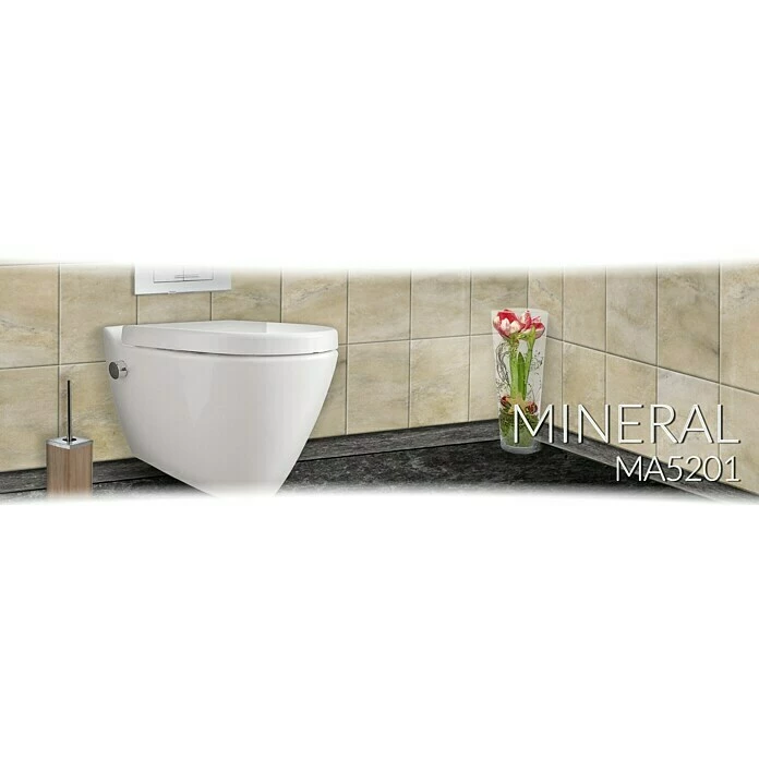 BAUHAUS Wand-Dusch-WC Mineral Spülrandlos, Ohne Spezialglasur, Spülform: Tief, WC Abgang: Waagerecht, Weiß 5 BAUHAUS Wand-Dusch-WC Mineral Spülrandlos, Ohne Spezialglasur, Spülform: Tief, WC Abgang: Waagerecht, Weiß – Bild 3