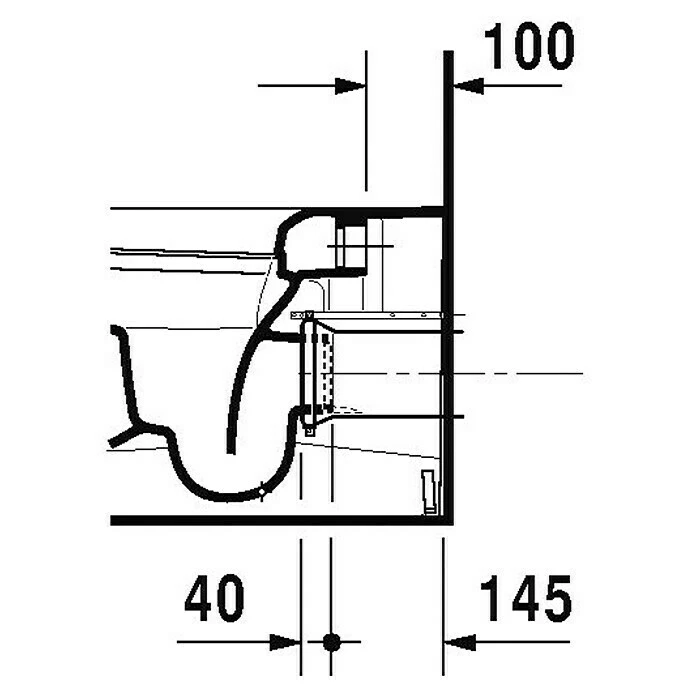 BAUHAUS Duravit ME By Starck Stand-WC Typ 2 Mit Spülrand, Mit Schmutzabweisender Glasur, Spülform: Tief, WC Abgang: Waagerecht, Weiß 4 BAUHAUS Duravit ME By Starck Stand-WC Typ 2 Mit Spülrand, Mit Schmutzabweisender Glasur, Spülform: Tief, WC Abgang: Waagerecht, Weiß – Bild 2