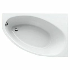 BAUHAUS Geberit Renova Nr. 1 Eckbadewanne Linksseitig, 150 X 100 Cm, Sanitäracryl, Weiß