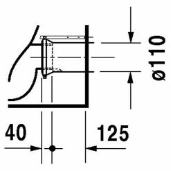 BAUHAUS Duravit Starck 3 Stand-WC Mit Spülrand, Mit Antibakterieller Glasur, Spülform: Tief, WC Abgang: Waagerecht, Weiß -Bauhaus Geschäft 12 3959