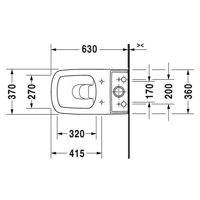 BAUHAUS Duravit DuraStyle Stand-WC-Kombination Typ 1 Mit Spülrand, Mit Schmutzabweisender Glasur, Spülform: Tief, WC Abgang: Waagerecht, Weiß 4 BAUHAUS Duravit DuraStyle Stand-WC-Kombination Typ 1 Mit Spülrand, Mit Schmutzabweisender Glasur, Spülform: Tief, WC Abgang: Waagerecht, Weiß – Bild 2
