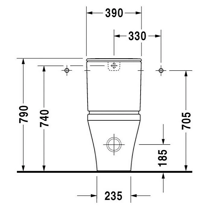 BAUHAUS Duravit DuraStyle Stand-WC-Kombination Typ 1 Mit Spülrand, Mit Schmutzabweisender Glasur, Spülform: Tief, WC Abgang: Waagerecht, Weiß 6 BAUHAUS Duravit DuraStyle Stand-WC-Kombination Typ 1 Mit Spülrand, Mit Schmutzabweisender Glasur, Spülform: Tief, WC Abgang: Waagerecht, Weiß – Bild 4