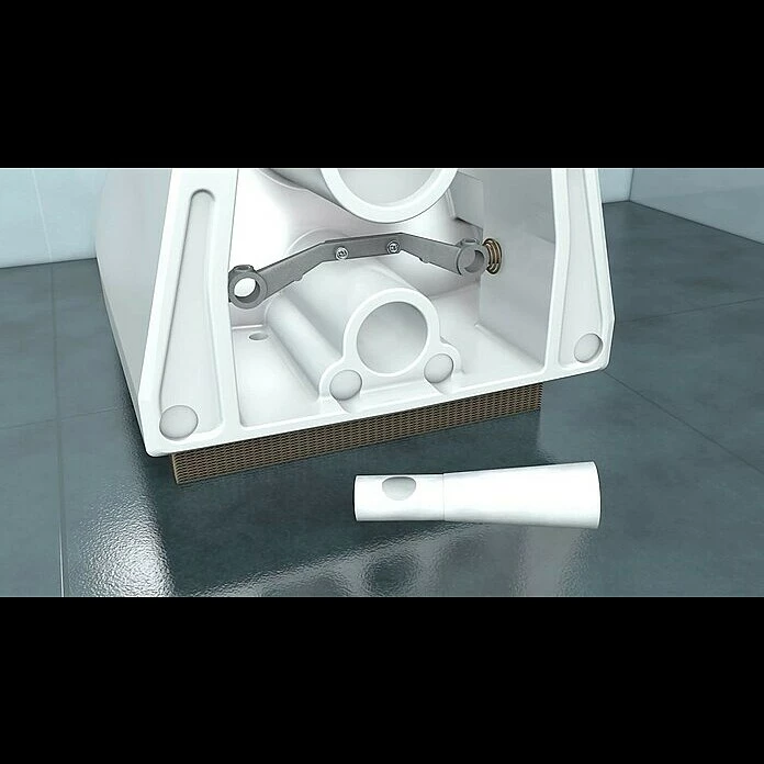 BAUHAUS Duravit Darling New Wand-Dusch-WC Mit Spülrand, Ohne Spezialglasur, Spülform: Tief, WC Abgang: Waagerecht, Weiß 6 BAUHAUS Duravit Darling New Wand-Dusch-WC Mit Spülrand, Ohne Spezialglasur, Spülform: Tief, WC Abgang: Waagerecht, Weiß – Bild 4