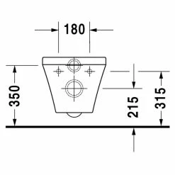 BAUHAUS Duravit DuraStyle Wand-WC Compact Mit Spülrand, Mit Schmutzabweisender Glasur, Spülform: Tief, WC Abgang: Waagerecht, Weiß -Bauhaus Geschäft 12 4045