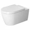 BAUHAUS Duravit ME By Starck Wand-WC Spülrandlos, Ohne Spezialglasur, Spülform: Tief, WC Abgang: Waagerecht, Weiß