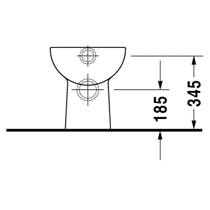 BAUHAUS Duravit D-Code Stand-WC Mit Spülrand, Ohne Spezialglasur, Spülform: Tief, WC Abgang: Waagerecht, Weiß 6 BAUHAUS Duravit D-Code Stand-WC Mit Spülrand, Ohne Spezialglasur, Spülform: Tief, WC Abgang: Waagerecht, Weiß – Bild 4