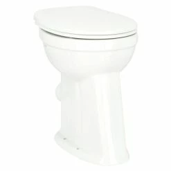 BAUHAUS Camargue Stand-WC-Set Plus 100 Mit Spülrand, Ohne Spezialglasur, Spülform: Flach, WC Abgang: Waagerecht, Weiß -Bauhaus Geschäft 12 4125