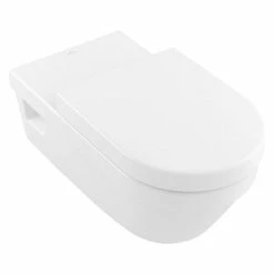 BAUHAUS Villeroy & Boch Architectura Vita Wand-WC Spülrandlos, Ohne Spezialglasur, Spülform: Tief, WC Abgang: Waagerecht, Weiß