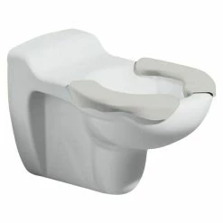 BAUHAUS Geberit Kind Wand-WC Grau Typ 1 Mit Spülrand, Mit Schmutzabweisender Glasur, Spülform: Tief, WC Abgang: Waagerecht, Weiß