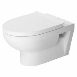 BAUHAUS Duravit DuraStyle Wand-WC Basic Spülrandlos, Ohne Spezialglasur, Spülform: Tief, WC Abgang: Waagerecht, Weiß