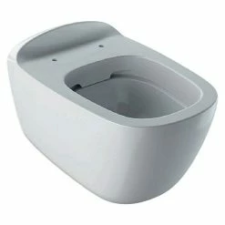 BAUHAUS Geberit Citterio Wand-WC Spülrandlos, Mit Schmutzabweisender Glasur, Spülform: Tief, WC Abgang: Waagerecht, Weiß