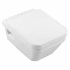 BAUHAUS Villeroy & Boch Architectura Wand-WC-Set Typ 2 Spülrandlos, Ohne Spezialglasur, Spülform: Tief, WC Abgang: Waagerecht, Weiß