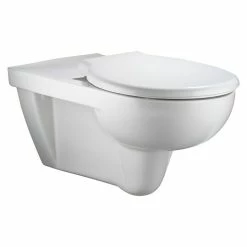 BAUHAUS Geberit Renova Nr. 1 Comfort Wand-WC Typ 2 Spülrandlos, Mit Schmutzabweisender Glasur, Spülform: Tief, WC Abgang: Waagerecht, Weiß