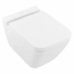 BAUHAUS Villeroy & Boch Finion Wand-WC Mit Spülrand, Mit Schmutzabweisender Glasur, Spülform: Tief, WC Abgang: Waagerecht, Weiß