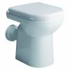 BAUHAUS Geberit Renova Nr. 1 Comfort Stand-WC Typ 2 Mit Spülrand, Ohne Spezialglasur, Spülform: Tief, WC Abgang: Waagerecht, Weiß
