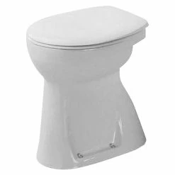 BAUHAUS Duravit Duraplus Stand-WC Sudan Mit Spülrand, Ohne Spezialglasur, Spülform: Flach, WC Abgang: Senkrecht, Weiß