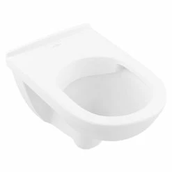 BAUHAUS Villeroy & Boch O.novo Wand-WC Typ 1 Spülrandlos, Ohne Spezialglasur, Spülform: Tief, WC Abgang: Waagerecht, Weiß