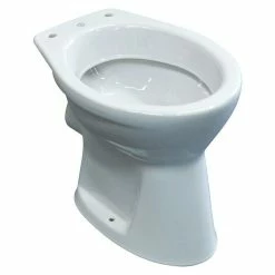 BAUHAUS Gustavsberg Concentus Pure Stand-WC Mit Spülrand, Ohne Spezialglasur, Spülform: Flach, WC Abgang: Waagerecht, Weiß