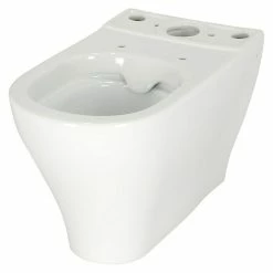 BAUHAUS Camargue San Francisco Stand-WC-Kombination Spülrandlos, Ohne Spezialglasur, Spülform: Tief, WC Abgang: Waagerecht, Weiß -Bauhaus Geschäft 12 4426