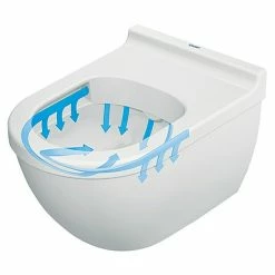 BAUHAUS Duravit Starck 3 Wand-WC-Set Spülrandlos, Mit Antibakterieller Glasur, Spülform: Tief, WC Abgang: Waagerecht, Weiß -Bauhaus Geschäft 12 4438