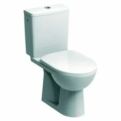 BAUHAUS Geberit Renova Nr. 1 Stand-WC-Kombination Mit Spülrand, Ohne Spezialglasur, Spülform: Tief, WC Abgang: Waagerecht, Weiß