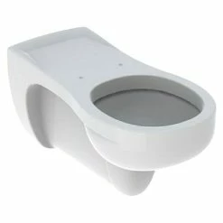 BAUHAUS Geberit Vitalis Wand-WC Mit Spülrand, Mit Schmutzabweisender Glasur, Spülform: Tief, WC Abgang: Waagerecht, Weiß