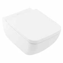 BAUHAUS Villeroy & Boch Venticello Wand-WC-Set Spülrandlos, Ohne Spezialglasur, Spülform: Tief, WC Abgang: Waagerecht, Weiß