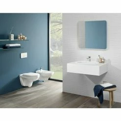 BAUHAUS Villeroy & Boch Wand-WC-Set Targa Style Spülrandlos, Ohne Spezialglasur, Spülform: Tief, WC Abgang: Waagerecht, Weiß 10 BAUHAUS Villeroy & Boch Wand-WC-Set Targa Style Spülrandlos, Ohne Spezialglasur, Spülform: Tief, WC Abgang: Waagerecht, Weiß -Bauhaus Geschäft 12 4517