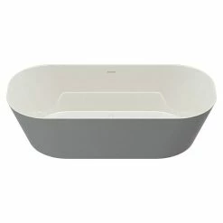 Alternative view of BAUHAUS Camargue Freistehende Badewanne Torino L X B: 170 X 80 Cm, 268 L, Sanitäracryl, Aluminium/Weiß