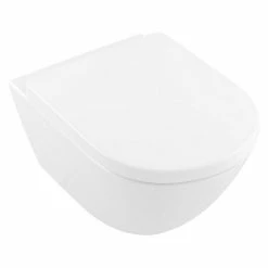 BAUHAUS Villeroy & Boch Subway 2.0 Wand-WC Comfort Spülrandlos, Ohne Spezialglasur, Spülform: Tief, WC Abgang: Waagerecht, Weiß