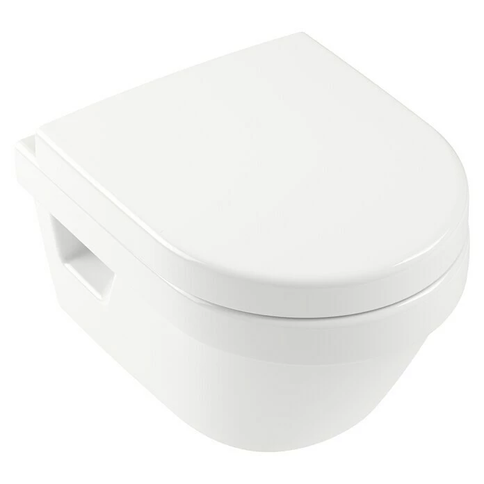 BAUHAUS Villeroy & Boch Architectura Wand-WC-Set Compact Spülrandlos, Mit Schmutzabweisender Glasur, Spülform: Tief, WC Abgang: Waagerecht, Weiß 3 BAUHAUS Villeroy & Boch Architectura Wand-WC-Set Compact Spülrandlos, Mit Schmutzabweisender Glasur, Spülform: Tief, WC Abgang: Waagerecht, Weiß