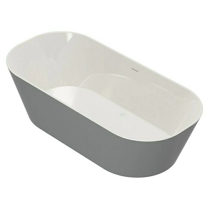 BAUHAUS Camargue Freistehende Badewanne Torino L X B: 170 X 80 Cm, 268 L, Sanitäracryl, Aluminium/Weiß 6 BAUHAUS Camargue Freistehende Badewanne Torino L X B: 170 X 80 Cm, 268 L, Sanitäracryl, Aluminium/Weiß – Bild 4