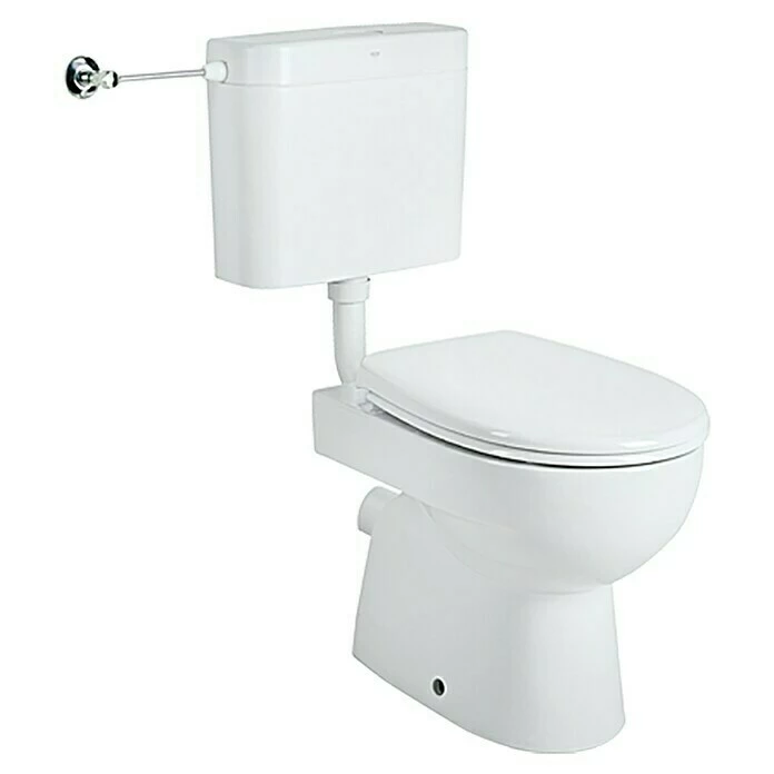 BAUHAUS Geberit Renova Nr. 1 Stand-WC-Kombination Mit Spülrand, Ohne Spezialglasur, Spülform: Tief, WC Abgang: Waagerecht, Weiß 3 BAUHAUS Geberit Renova Nr. 1 Stand-WC-Kombination Mit Spülrand, Ohne Spezialglasur, Spülform: Tief, WC Abgang: Waagerecht, Weiß
