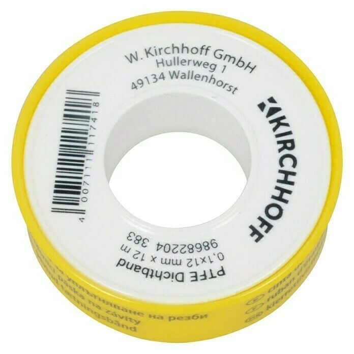 BAUHAUS Teflonband 12 M X 12 Mm X 0,1 Mm 3 BAUHAUS Teflonband 12 M X 12 Mm X 0,1 Mm