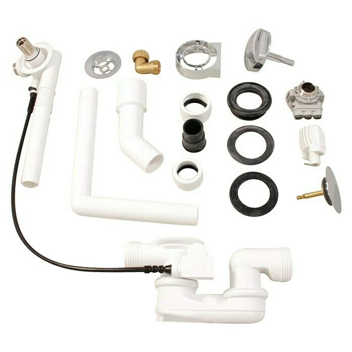 BAUHAUS Ideal Standard Ab- & Überlaufgarnitur Multiplex-Trio Drehexcenterbetätigung, Geeignet Für: Wasserzulauf Durch Überlaufkörper 4 BAUHAUS Ideal Standard Ab- & Überlaufgarnitur Multiplex-Trio Drehexcenterbetätigung, Geeignet Für: Wasserzulauf Durch Überlaufkörper – Bild 2