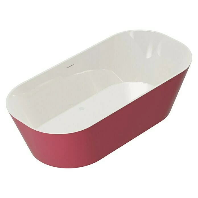 BAUHAUS Camargue Freistehende Badewanne Torino L X B: 170 X 80 Cm, 268 L, Sanitäracryl, Rot/Weiß 7 BAUHAUS Camargue Freistehende Badewanne Torino L X B: 170 X 80 Cm, 268 L, Sanitäracryl, Rot/Weiß – Bild 5