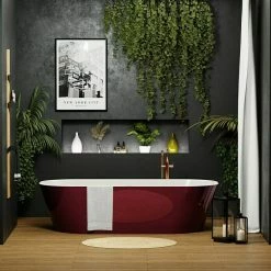 BAUHAUS Camargue Freistehende Badewanne Torino L X B: 170 X 80 Cm, 268 L, Sanitäracryl, Bordeaux/Weiß 13 BAUHAUS Camargue Freistehende Badewanne Torino L X B: 170 X 80 Cm, 268 L, Sanitäracryl, Bordeaux/Weiß -Bauhaus Geschäft 12 540