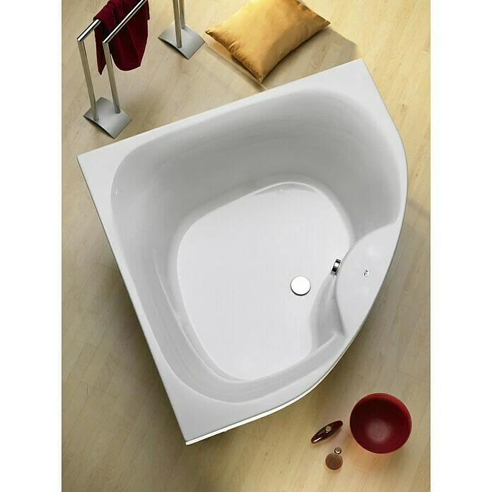 BAUHAUS Ottofond Eckbadewanne Largo 140 X 140 Cm, Sanitäracryl, Weiß 3 BAUHAUS Ottofond Eckbadewanne Largo 140 X 140 Cm, Sanitäracryl, Weiß