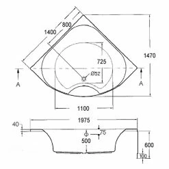 BAUHAUS Ottofond Eckbadewanne Largo 140 X 140 Cm, Sanitäracryl, Weiß 7 BAUHAUS Ottofond Eckbadewanne Largo 140 X 140 Cm, Sanitäracryl, Weiß -Bauhaus Geschäft 12 554